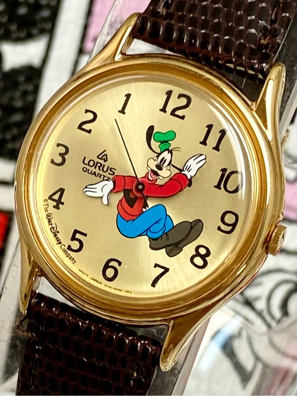 Vintage Disney X Lorus by Seiko Backwards Running Goofy Watch